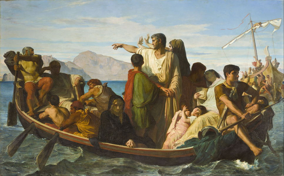 Les Exilés de Tibère par Félix-Joseph Barrias, 1850